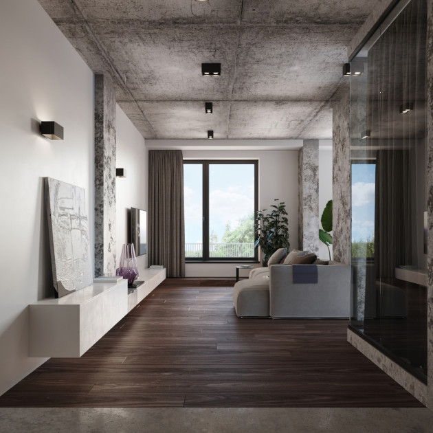 Plafonnier Elyaaeys noir