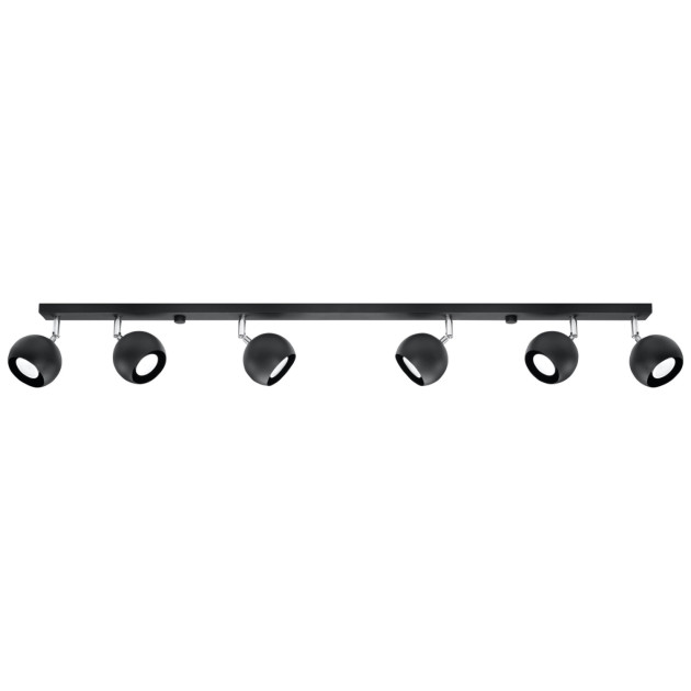 Plafonnier Veraiar 6L noir