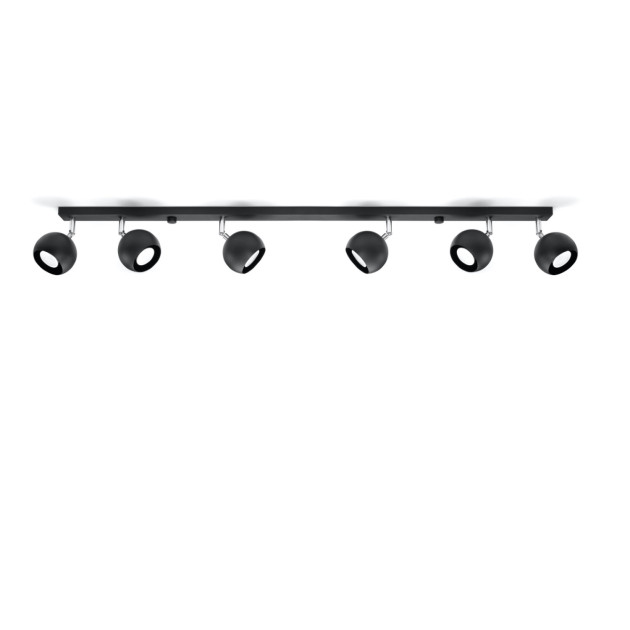 Plafonnier Veraiar 6L noir