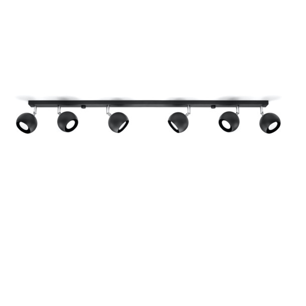 Plafonnier Veraiar 6L noir