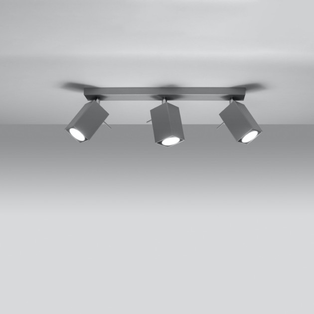 Plafonnier Norayra 3 gris