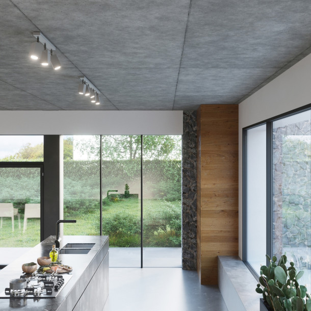 Plafonnier Norayra 3 gris