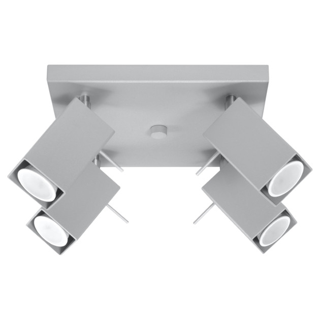 Plafonnier Norayra 4 gris