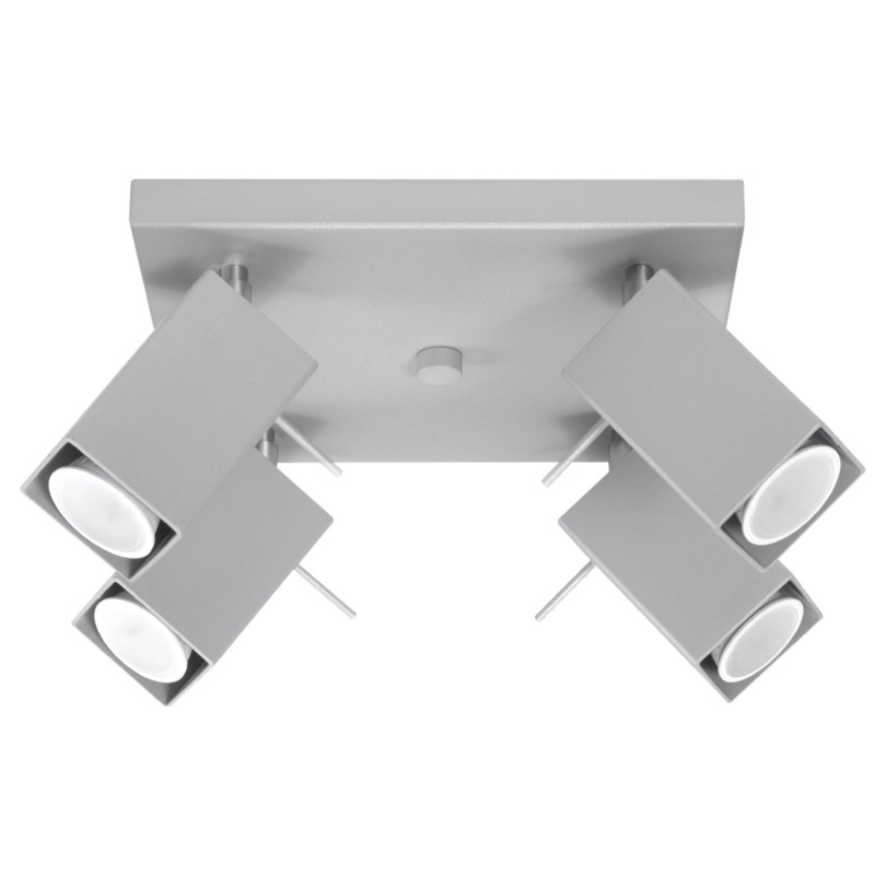 Plafonnier Norayra 4 gris
