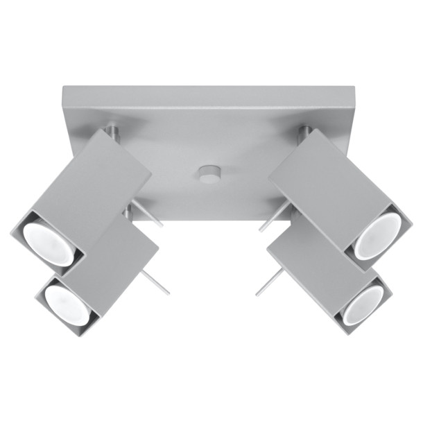 Plafonnier Norayra 4 gris