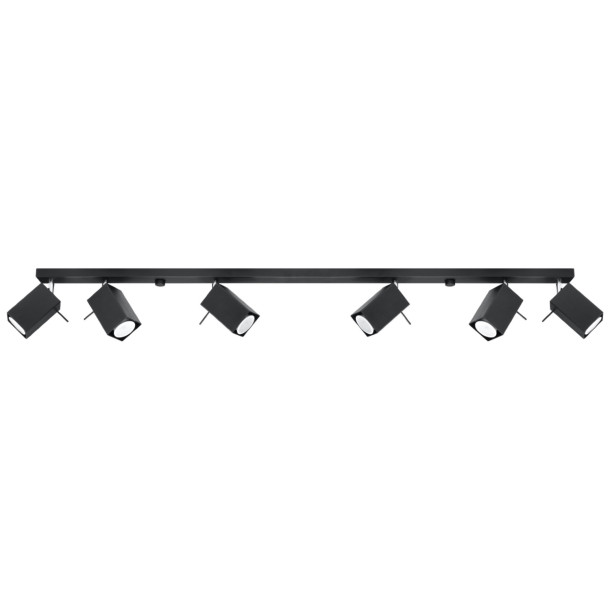 Plafonnier Norayra 6L noir