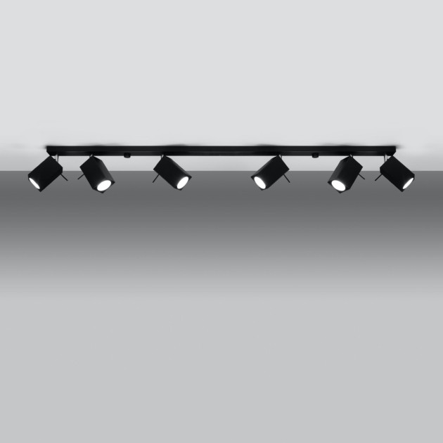 Plafonnier Norayra 6L noir