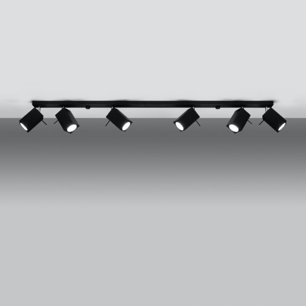 Plafonnier Norayra 6L noir