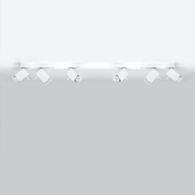 Plafonnier Norayra 6L blanc