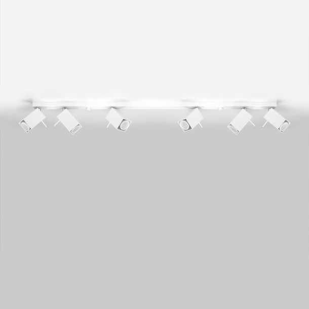 Plafonnier Norayra 6L blanc