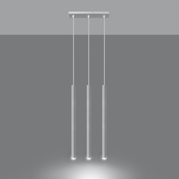 Lampe pendante Noraaeen 3 blanc