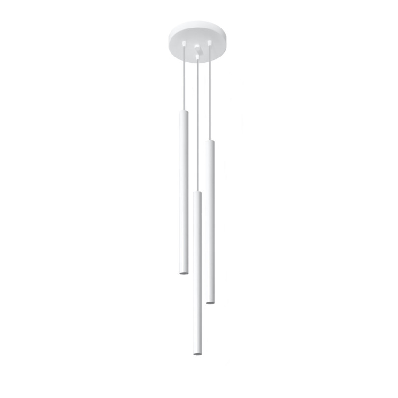 Lampe pendante Noraaeen 3P blanc