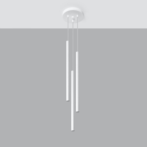 Lampe pendante Noraaeen 3P blanc