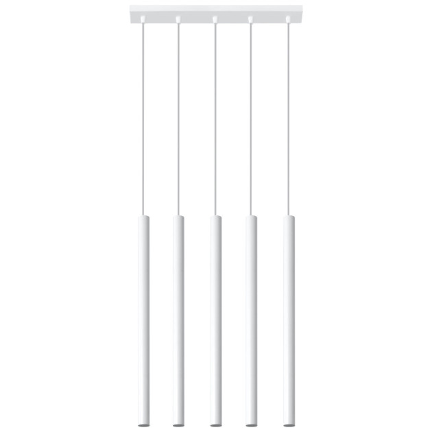 Lampe pendante Noraaeen 5 blanc