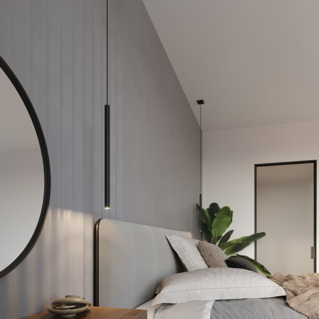 Lampe pendante Noraaeen 3 noir