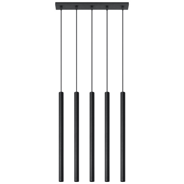 Lampe pendante Noraaeen 5 noir