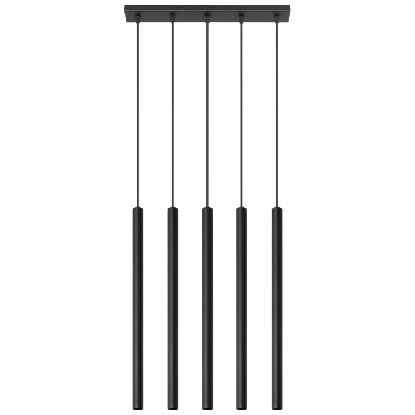 Lampe pendante Noraaeen 5 noir