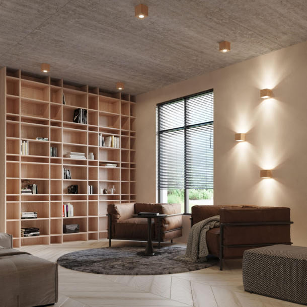 Applique Elyaaeys en bois naturel