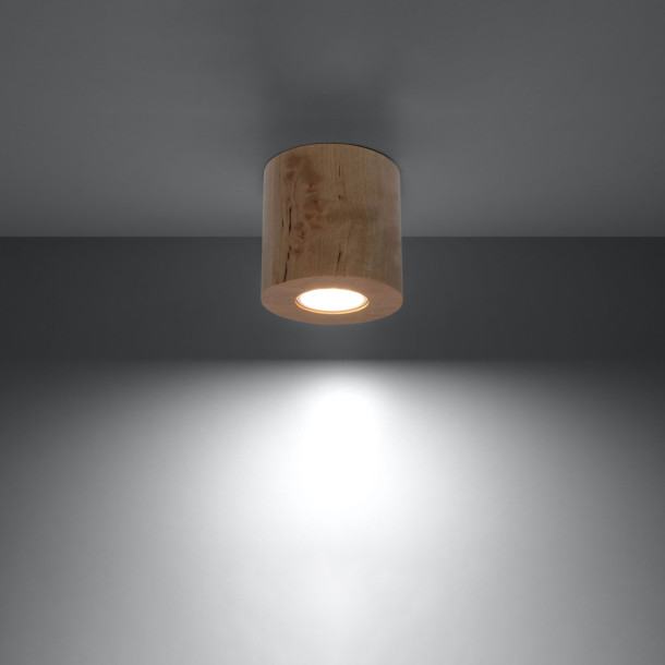 Plafonnier Lineaoon bois naturel