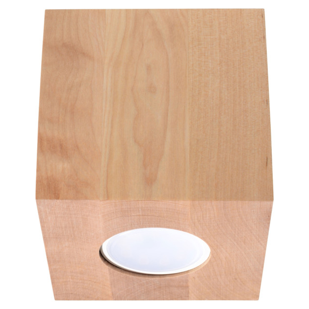 Plafonnier Elyaaeys en bois naturel