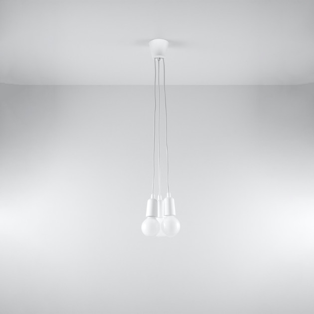 Lampe suspendue Noviar 3 blanc