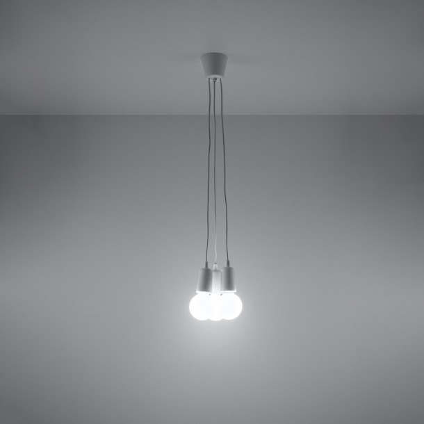 Lampe suspendue Noviar 3 blanc