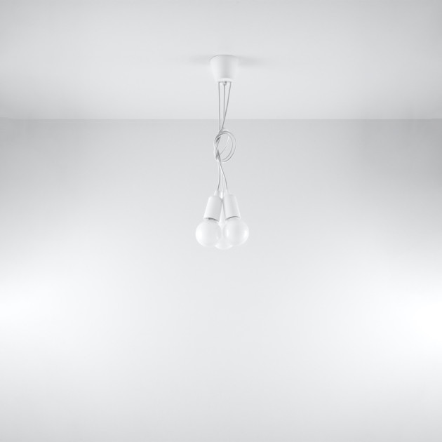 Lampe suspendue Noviar 3 blanc