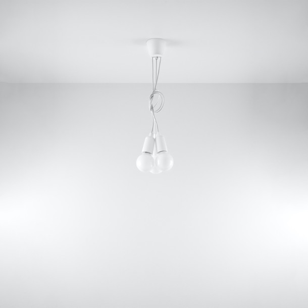 Lampe suspendue Noviar 3 blanc