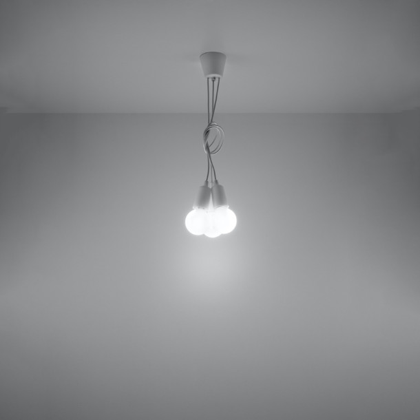 Lampe suspendue Noviar 3 blanc