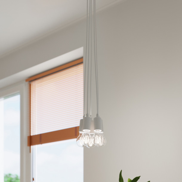 Lampe suspendue Noviar 3 blanc