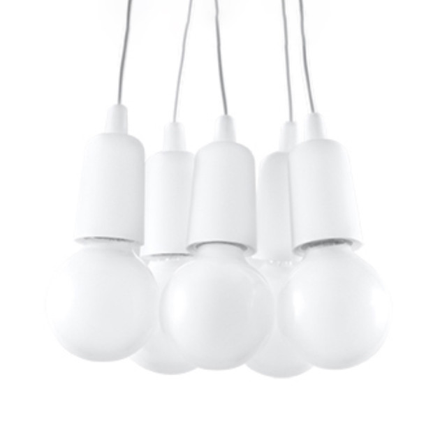 Lampe suspendue Noviar 5 blanc