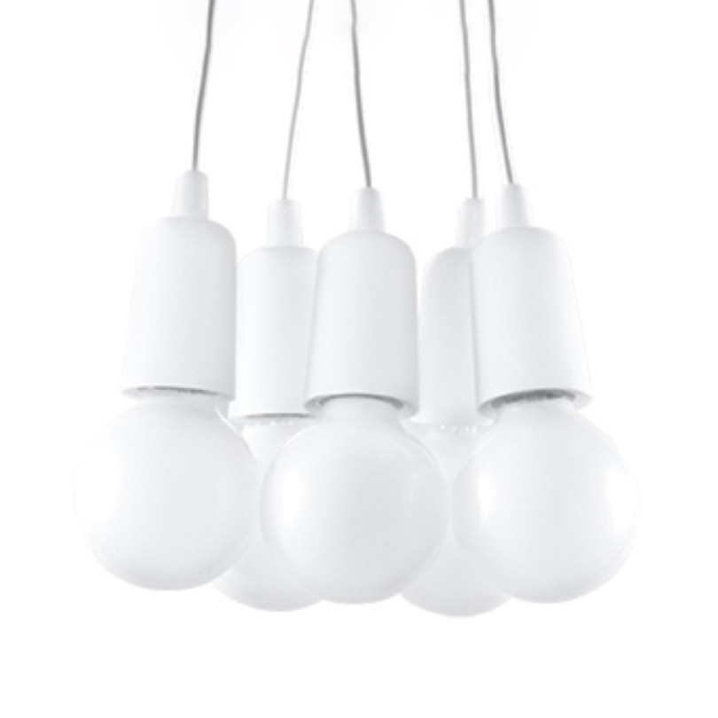 Lampe suspendue Noviar 5 blanc