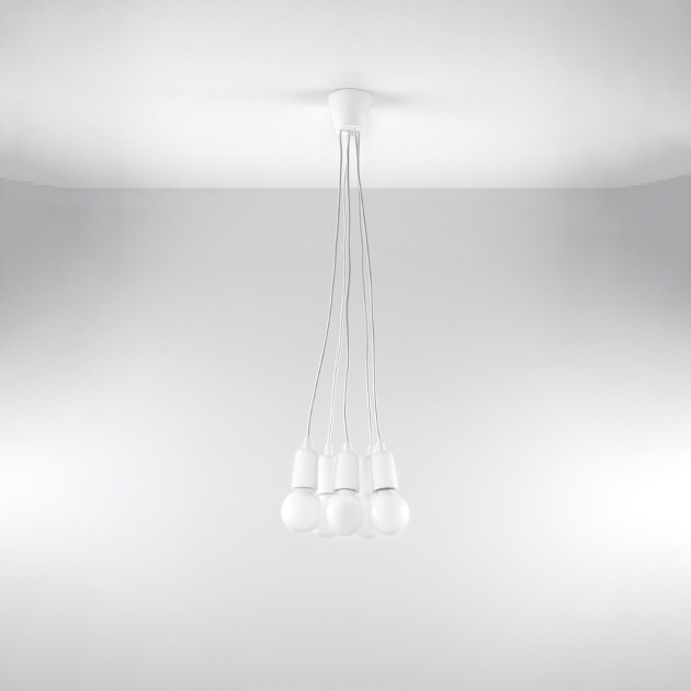 Lampe suspendue Noviar 5 blanc