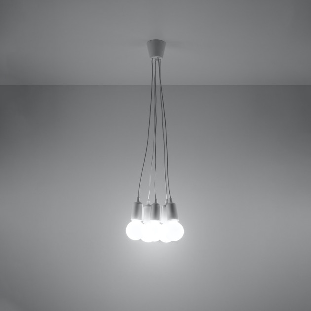 Lampe suspendue Noviar 5 blanc