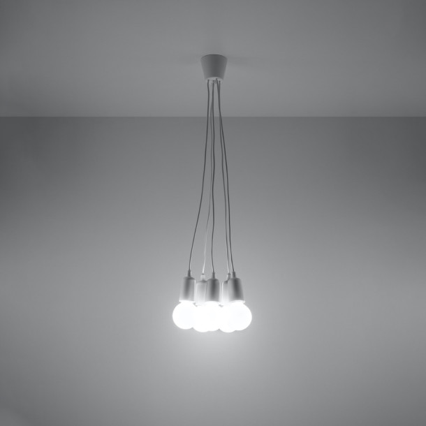 Lampe suspendue Noviar 5 blanc