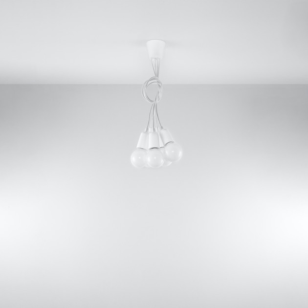 Lampe suspendue Noviar 5 blanc