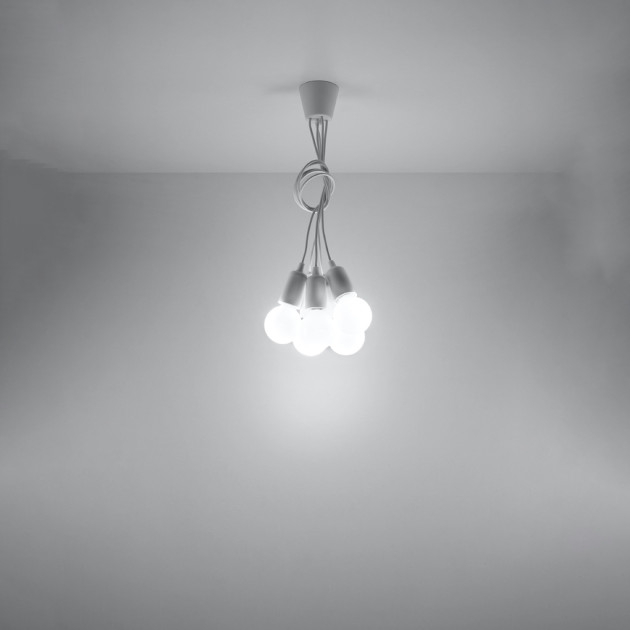 Lampe suspendue Noviar 5 blanc
