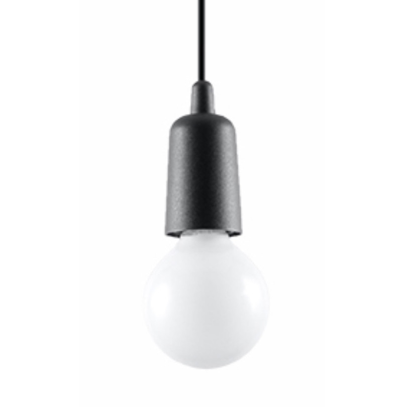 Lampe pendante Noviar 1 noir