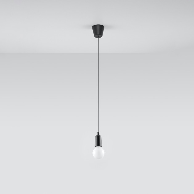 Lampe pendante Noviar 1 noir