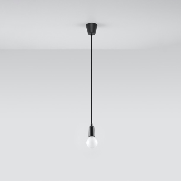 Lampe pendante Noviar 1 noir