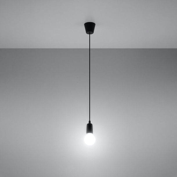 Lampe pendante Noviar 1 noir