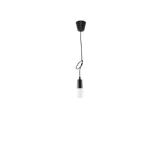Lampe pendante Noviar 1 noir