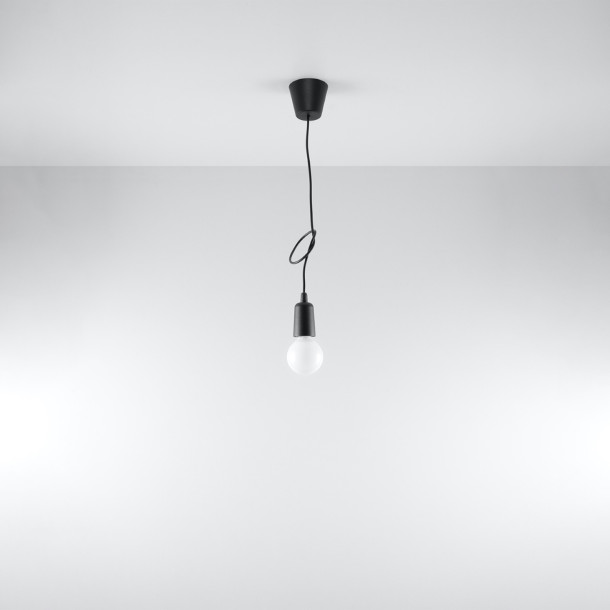 Lampe pendante Noviar 1 noir