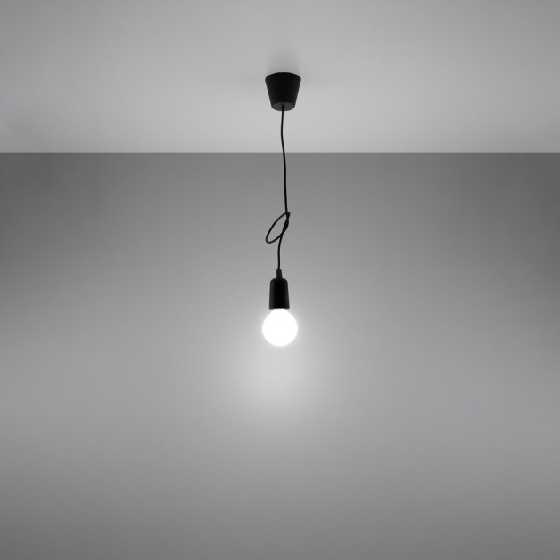 Lampe pendante Noviar 1 noir