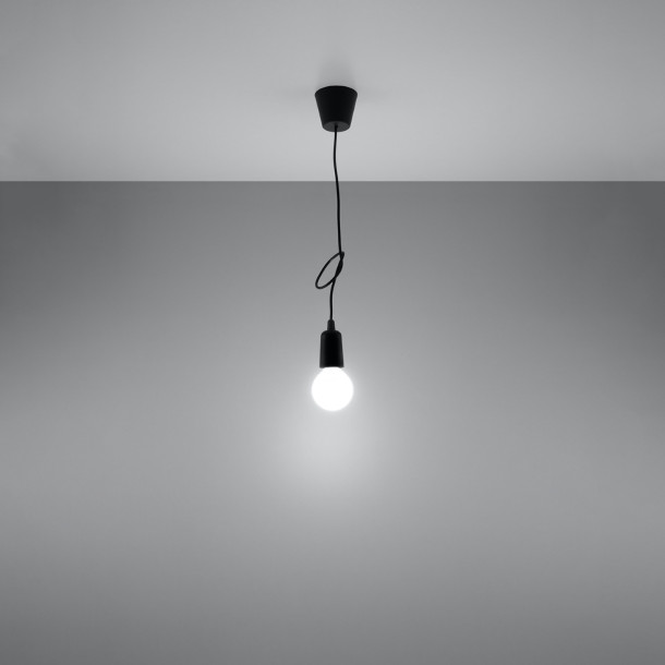 Lampe pendante Noviar 1 noir