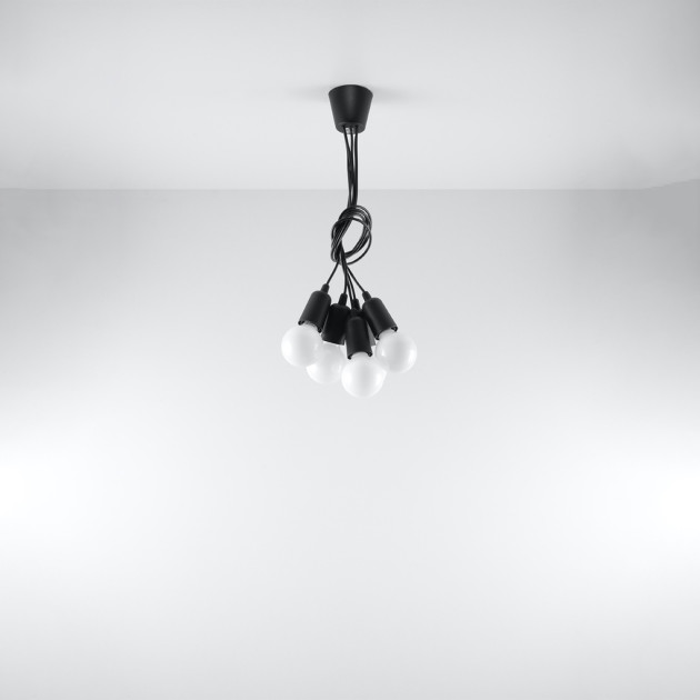 Lampe pendante Noviar 5 noir