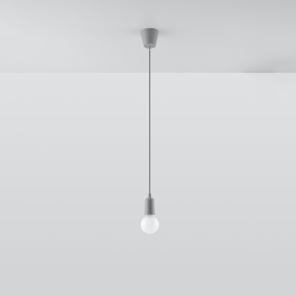 Lampe suspendue Noviar 1 gris