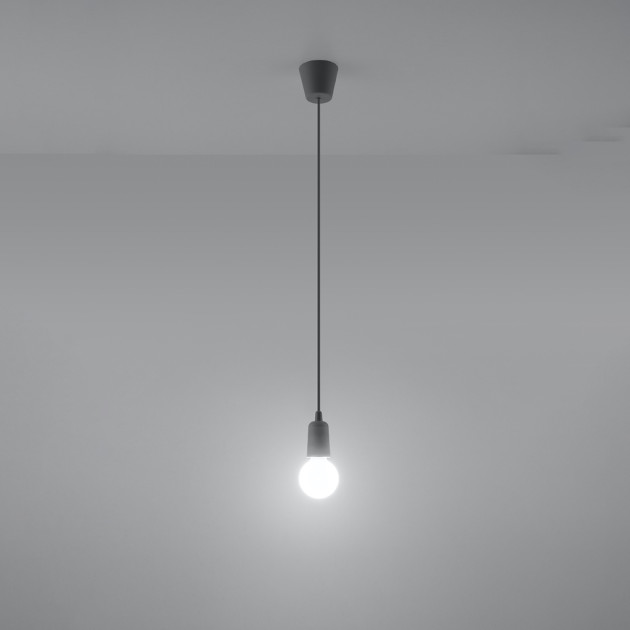 Lampe suspendue Noviar 1 gris