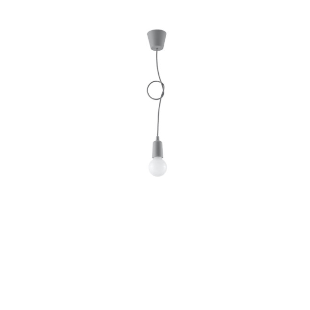 Lampe suspendue Noviar 1 gris