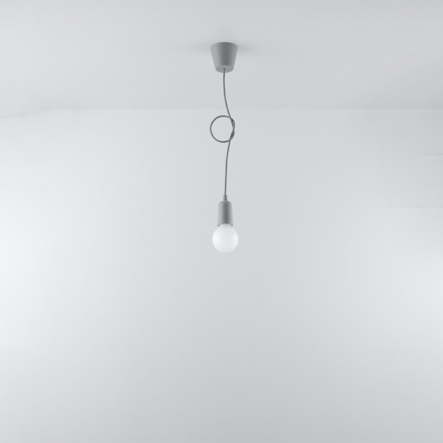 Lampe suspendue Noviar 1 gris
